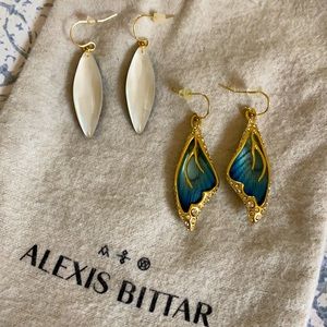 Alexis Bittar Designer earrings (two pair)